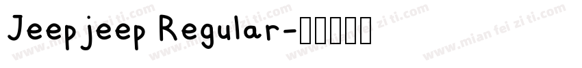 Jeepjeep Regular字体转换